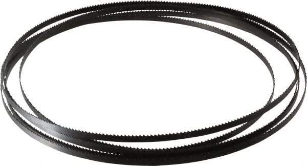 Starrett - 10 TPI, 11' 8" Long x 1/4" Wide x 0.025" Thick, Welded Band Saw Blade - Carbon Steel, Toothed Edge, Raker Tooth Set, Flexible Back, Contour Cutting - Industrial Tool & Supply