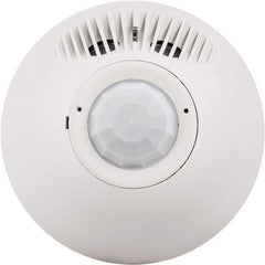 Hubbell Wiring Device-Kellems - 500 Square Ft. Coverage, Infrared and Ultrasonic Motion Sensor Wall Switch - 24 VAC/VDC, White - Industrial Tool & Supply