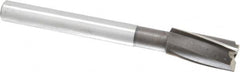 Value Collection - 23/32" Diam, 1/2" Shank, Diam, 3 Flutes, Straight Shank, Interchangeable Pilot Counterbore - Industrial Tool & Supply