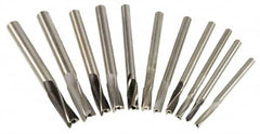 Value Collection - 11 Piece, 3 Flutes, Straight Shank, Interchangeable Pilot Counterbore Set - Industrial Tool & Supply