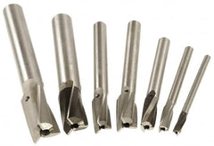 Value Collection - 7 Piece, 3 Flutes, Straight Shank, Interchangeable Pilot Counterbore Set - Industrial Tool & Supply