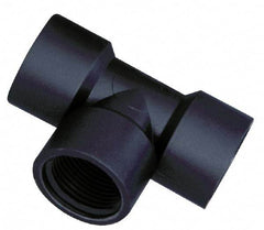 Green Leaf - 3/4" Nylon Plastic Pipe Tee - FIPT x FIPT x FIPT End Connections - Industrial Tool & Supply