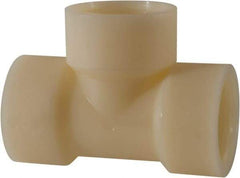 Green Leaf - 1-1/4" Nylon Plastic Pipe Tee - FIPT x FIPT x FIPT End Connections - Industrial Tool & Supply