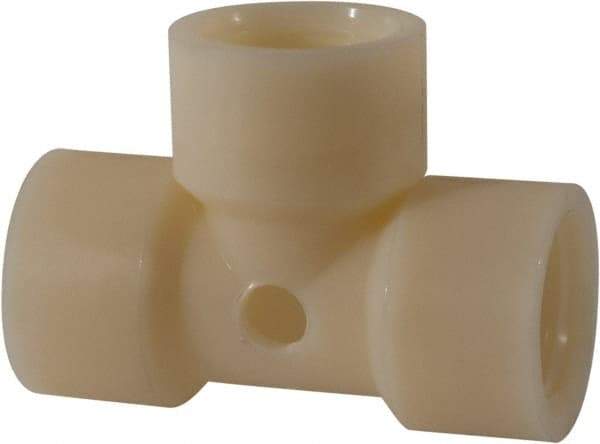 Green Leaf - 1 x 1/4" Nylon Plastic Pipe Tee - FIPT x FIPT x FIPT x FIPT End Connections - Industrial Tool & Supply