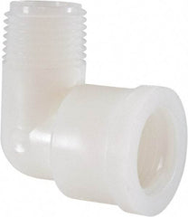Green Leaf - 1/2" Nylon Plastic Pipe 90° Street Elbow - MIPT x FIPT End Connections - Industrial Tool & Supply