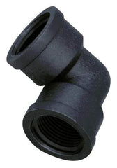 Green Leaf - 1-1/2" Polypropylene Plastic Pipe 90° Elbow - FIPT x FIPT End Connections - Industrial Tool & Supply