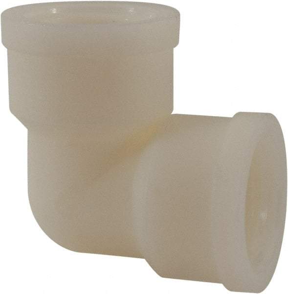 Green Leaf - 3/4" Nylon Plastic Pipe 90° Elbow - FIPT x FIPT End Connections - Industrial Tool & Supply