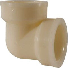 Green Leaf - 2" Nylon Plastic Pipe 90° Elbow - FIPT x FIPT End Connections - Industrial Tool & Supply