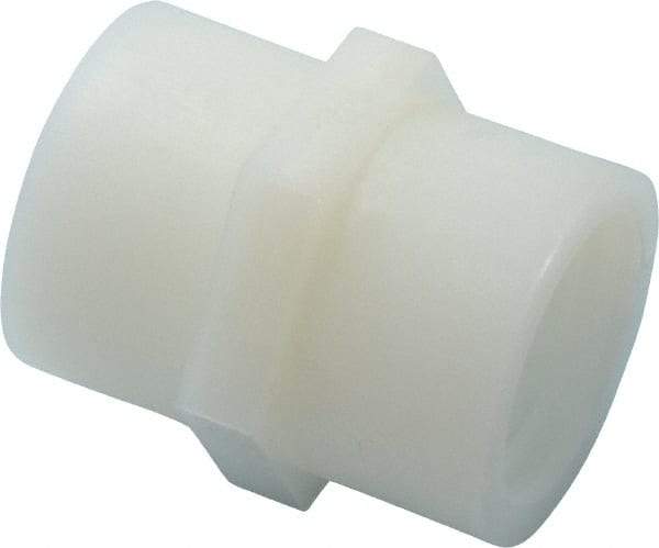 Green Leaf - 1/2" Nylon Plastic Pipe Coupling - FIPT x FIPT End Connections - Industrial Tool & Supply