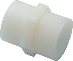 Green Leaf - 1/2" Nylon Plastic Pipe Coupling - FIPT x FIPT End Connections - Industrial Tool & Supply