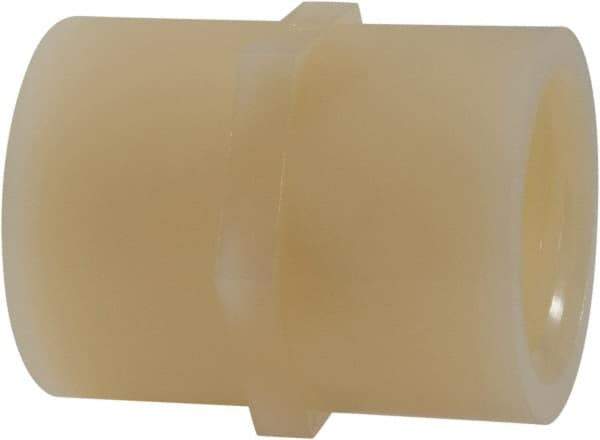 Green Leaf - 1" Nylon Plastic Pipe Coupling - FIPT x FIPT End Connections - Industrial Tool & Supply
