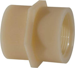 Green Leaf - 1-1/4" Nylon Plastic Pipe Coupling - FIPT x FIPT End Connections - Industrial Tool & Supply