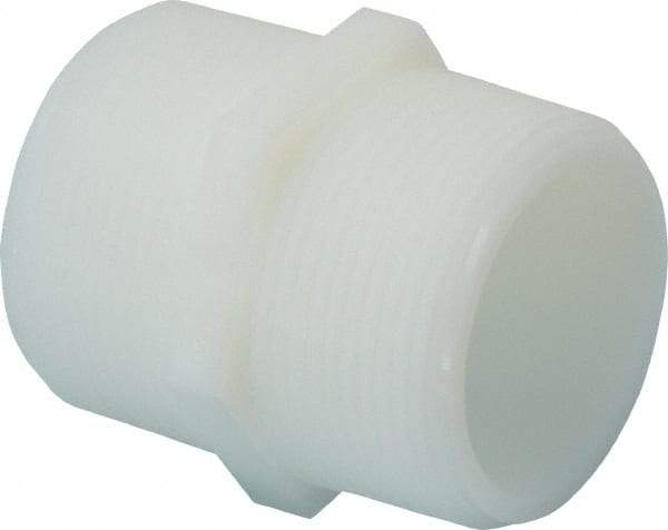 Green Leaf - 1-1/2" Nylon Plastic Pipe Hex Nipple - MIPT x MIPT End Connections - Industrial Tool & Supply