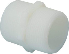 Green Leaf - 1-1/2" Nylon Plastic Pipe Hex Nipple - MIPT x MIPT End Connections - Industrial Tool & Supply