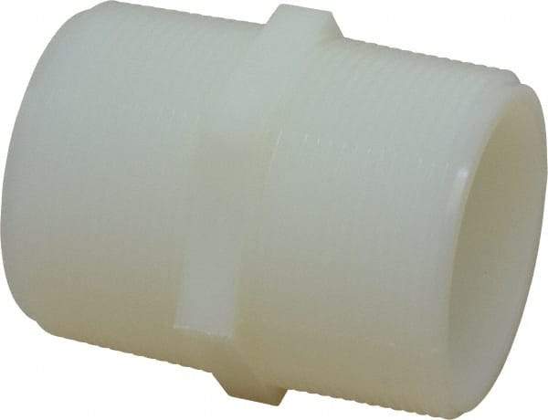 Green Leaf - 2" Nylon Plastic Pipe Hex Nipple - MIPT x MIPT End Connections - Industrial Tool & Supply