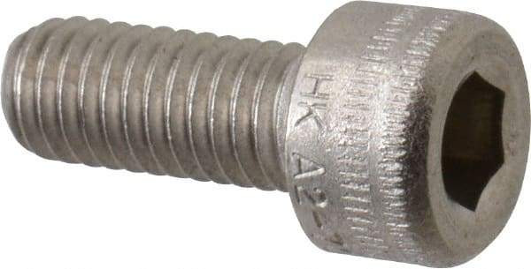 Holo-Krome - M5x0.80 Metric Coarse Hex Socket Drive, Socket Cap Screw - Grade Austenitic A4 Stainless Steel, Uncoated, Fully Threaded, 12mm Length Under Head - Industrial Tool & Supply