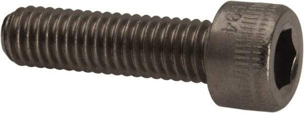 Holo-Krome - M6x1.00 Metric Coarse Hex Socket Drive, Socket Cap Screw - Grade Austenitic A2 Stainless Steel, Uncoated, Fully Threaded, 22mm Length Under Head - Industrial Tool & Supply