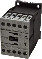 Eaton Cutler-Hammer - 3 Pole, 24 to 27 Coil VDC, 20 Amp, Nonreversible Open Enclosure IEC Contactor - 1 Phase hp: 0.25 at 115 V, 0.75 at 200 V, 1 at 230 V, 3 Phase hp: 1.5 at 200 V, 2 at 230 V, 3 at 460 V, 5 at 575 V, 7 Amp Inductive Load Rating Listed - Industrial Tool & Supply