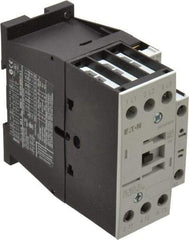 Eaton Cutler-Hammer - 3 Pole, 24 Coil VAC, 40 Amp, Nonreversible Open Enclosure IEC Contactor - 1 Phase hp: 2 at 115 V, 3 at 200 V, 5 at 230 V, 3 Phase hp: 10 at 230 V, 15 at 460 V, 20 at 575 V, 7.5 at 200 V, 25 Amp Inductive Load Rating Listed - Industrial Tool & Supply