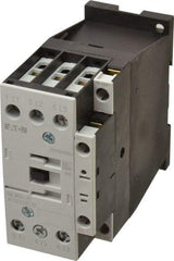 Eaton Cutler-Hammer - 3 Pole, 24 Coil VAC, 40 Amp, Nonreversible Open Enclosure IEC Contactor - 1 Phase hp: 3 at 115 V, 5 at 200 V, 5 at 230 V, 3 Phase hp: 10 at 200 V, 10 at 230 V, 20 at 460 V, 25 at 575 V, 32 Amp Inductive Load Rating Listed - Industrial Tool & Supply