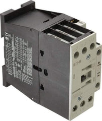 Eaton Cutler-Hammer - 3 Pole, 24 to 27 Coil VDC, 40 Amp, Nonreversible Open Enclosure IEC Contactor - 1 Phase hp: 3 at 115 V, 5 at 200 V, 5 at 230 V, 3 Phase hp: 10 at 200 V, 10 at 230 V, 20 at 460 V, 25 at 575 V, 32 Amp Inductive Load Rating Listed - Industrial Tool & Supply