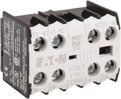 Eaton Cutler-Hammer - 6 to 9 Amp, Contactor Front Mount Auxiliary Contact - For Use with Miniature Contactor and XTRM Miniature Control Relay - Industrial Tool & Supply