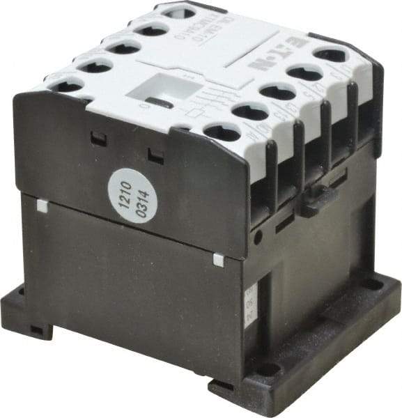 Eaton Cutler-Hammer - 3 Pole, 24 Coil VAC, Nonreversible Open Enclosure IEC Contactor - 1 Phase hp: 0.5 at 115 V, 1 at 200 V, 1.5 at 230 V, 3 Phase hp: 2 at 200 V, 3 at 230 V, 5 at 460 V, 5 at 575 V, 8.80 Amp Inductive Load Rating Listed - Industrial Tool & Supply