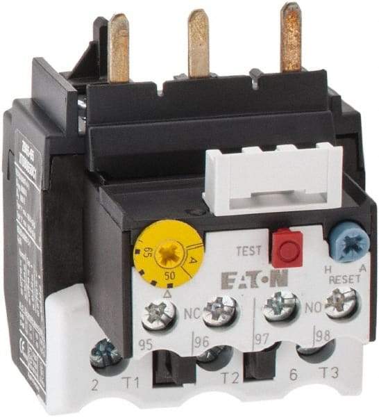 Eaton Cutler-Hammer - 50 to 65 Amp, 690 VAC, Thermal IEC Overload Relay - Trip Class 10, For Use with 65-72 A Contactors - Industrial Tool & Supply