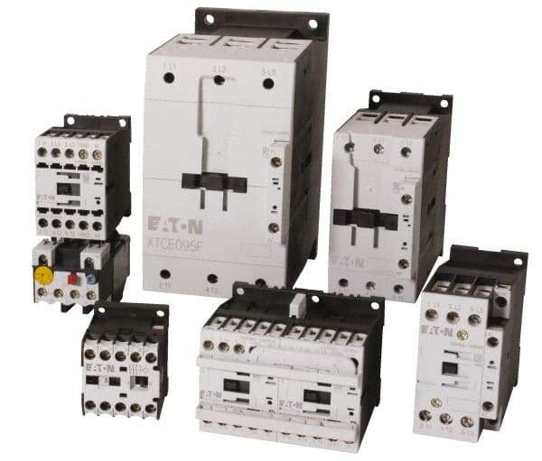 Eaton Cutler-Hammer - 3 Pole, 24 Coil VAC, 88 Amp, Nonreversible Open Enclosure IEC Contactor - 1 Phase hp: 10 at 200 V, 15 at 230 V, 5 at 115 V, 3 Phase hp: 20 at 200 V, 25 at 230 V, 50 at 460 V, 60 at 575 V, 65 Amp Inductive Load Rating Listed - Industrial Tool & Supply