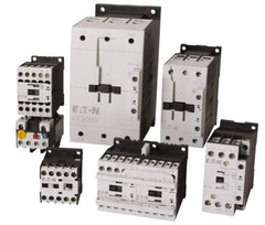 Eaton Cutler-Hammer - 3 Pole, 24 to 27 Coil VDC, 80 Amp, Nonreversible Open Enclosure IEC Contactor - 1 Phase hp: 10 at 230 V, 3 at 115 V, 7.5 at 200 V, 3 Phase hp: 15 at 200 V, 20 at 230 V, 40 at 460 V, 50 at 575 V, 50 Amp Inductive Load Rating Listed - Industrial Tool & Supply