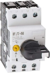 Eaton Cutler-Hammer - 20 Amp, IEC, Open Pushbutton Manual Motor Starter - 45mm Wide x 94mm Deep x 3.6667" High, 15 hp at 600 V & 5 hp at 200 V, CE Approved, CSA Certified, DIN VDE, EN/IEC, UL 508 Type E Compliant & UL Listed - Industrial Tool & Supply