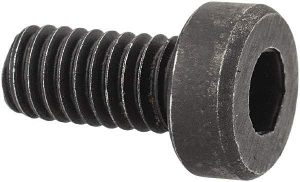 Holo-Krome - M4x0.70 Metric Coarse Hex Socket Drive, Low Socket Cap Screw - Grade 10.9 Alloy Steel, Black Oxide Finish, Fully Threaded, 8mm Length Under Head - Industrial Tool & Supply