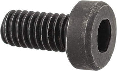 Holo-Krome - M4x0.70 Metric Coarse Hex Socket Drive, Low Socket Cap Screw - Grade 10.9 Alloy Steel, Black Oxide Finish, Fully Threaded, 8mm Length Under Head - Industrial Tool & Supply