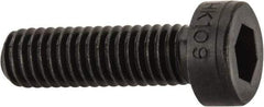 Holo-Krome - M6x1.00 Metric Coarse Hex Socket Drive, Low Socket Cap Screw - Grade 10.9 Alloy Steel, Black Oxide Finish, Fully Threaded, 20mm Length Under Head - Industrial Tool & Supply