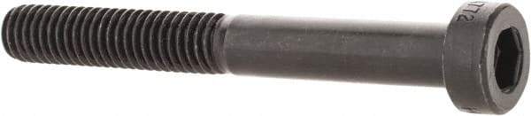 Holo-Krome - M6x1.00 Metric Coarse Hex Socket Drive, Low Socket Cap Screw - Grade 10.9 Alloy Steel, Black Oxide Finish, Partially Threaded, 50mm Length Under Head - Industrial Tool & Supply