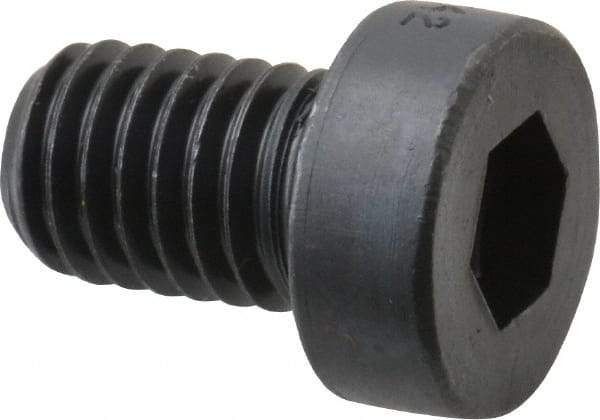 Holo-Krome - M8x1.25 Metric Coarse Hex Socket Drive, Low Socket Cap Screw - Grade 10.9 Alloy Steel, Black Oxide Finish, Fully Threaded, 12mm Length Under Head - Industrial Tool & Supply