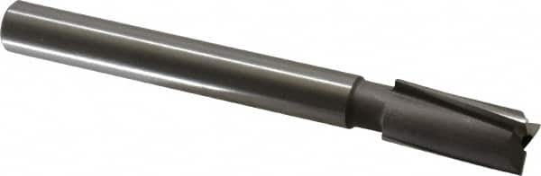 Made in USA - 5/8" Diam, 1/2" Shank, Diam, 3 Flutes, Straight Shank, Interchangeable Pilot Counterbore - Industrial Tool & Supply