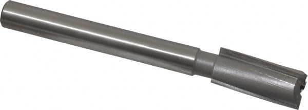 Made in USA - 23/32" Diam, 1/2" Shank, Diam, 3 Flutes, Straight Shank, Interchangeable Pilot Counterbore - Industrial Tool & Supply