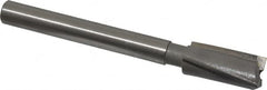 Made in USA - 3/4" Diam, 1/2" Shank, Diam, 3 Flutes, Straight Shank, Interchangeable Pilot Counterbore - Industrial Tool & Supply