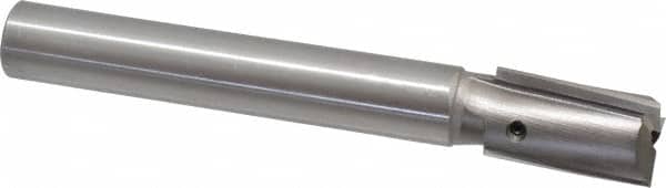 Made in USA - 29/32" Diam, 3/4" Shank, Diam, 3 Flutes, Straight Shank, Interchangeable Pilot Counterbore - Industrial Tool & Supply