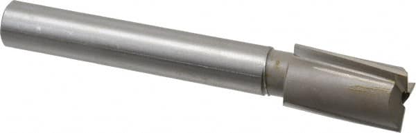 Made in USA - 1-1/16" Diam, 3/4" Shank, Diam, 3 Flutes, Straight Shank, Interchangeable Pilot Counterbore - Industrial Tool & Supply