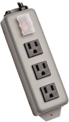Tripp-Lite - 10 Outlets, 120 VAC15 Amps, 6' Cord, Power Outlet Strip - Keyhole, Tab Mount, 5-15 NEMA Configuration, 8-3/4" Strip - Industrial Tool & Supply