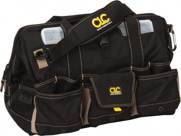 CLC - 37 Pocket Black Polyester Tool Bag - 18" Wide x 11" Deep x 11" High - Industrial Tool & Supply