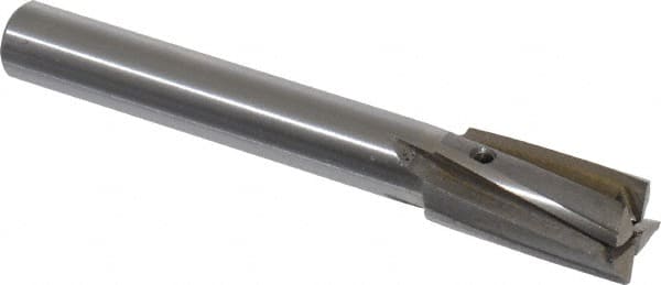 Value Collection - 5/8" Diam, 1/2" Shank, Diam, 4 Flutes, Straight Shank, Interchangeable Pilot Counterbore - Industrial Tool & Supply