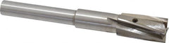 Value Collection - 25/32" Diam, 1/2" Shank, Diam, 4 Flutes, Straight Shank, Interchangeable Pilot Counterbore - Industrial Tool & Supply