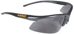 DeWALT - Smoke Lenses, Framed Safety Glasses - Anti-Fog, Scratch Resistant, Black Plastic Frame, Size Universal, Wrap Around - Industrial Tool & Supply