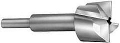 Made in USA - 27/32" Diam, 1/4" Shank, Diam, 4 Flutes, Straight Shank, Interchangeable Pilot Counterbore - Industrial Tool & Supply
