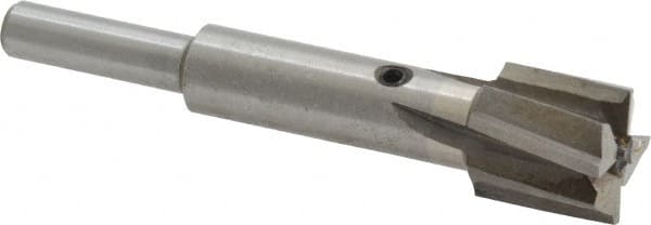 Value Collection - 9/16" Diam, 1/4" Shank, Diam, 4 Flutes, Straight Shank, Interchangeable Pilot Counterbore - Industrial Tool & Supply