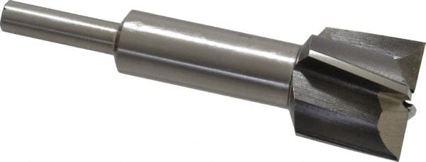 Value Collection - 29/32" Diam, 1/4" Shank, Diam, 4 Flutes, Straight Shank, Interchangeable Pilot Counterbore - Industrial Tool & Supply