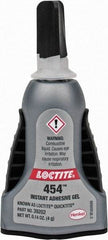 Loctite - 0.14 oz Bottle Clear Instant Adhesive - Series QuickTite, 5 to 30 sec Working Time, 24 hr Full Cure Time, Bonds to Metal & Plastic - Industrial Tool & Supply